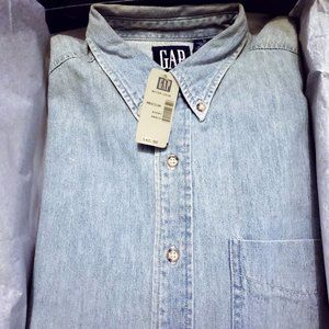 Gap Vintage Long Sleeve Denim Shirt Size M